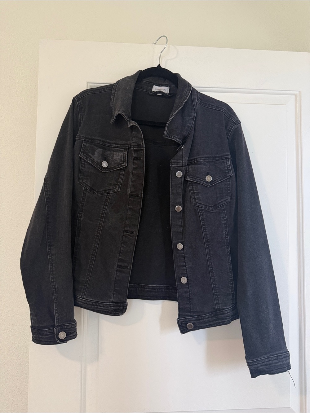 Westbound Washed Black Denim Trucker Jacket
